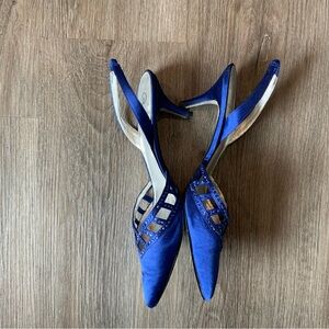 Formal Blue Slingbacks